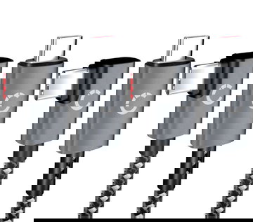 USB C a USB C 100W Cable (2 Pieza) L Shape Ángulo recto 1m Nylon Cable de carga de datos USB 3.1 10 Gbps 8K para teléfono móvil, tableta, smartwatch, GPS, altavoz y mucho más.