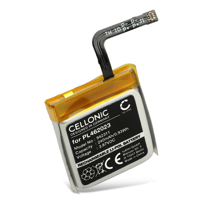 Batería para Amazfit GTS 3, PL462023 de Cellonic®], 240mAh, Litio Polímero