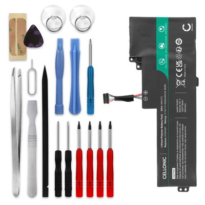 Batería Lenovo para ordenador portátil Lenovo ThinkPad T480, T470, T470s, T470p, A485, A258, 25, A475, 01AV421 2000mAh 11.4V + Juego de herramientas de CELLONIC