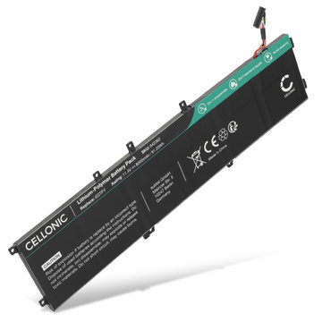 Batería para ordenador portátil Dell XPS 15 9570, 7590, 9560, Precision 5530, 5540, 5520, 5510, Dell 6GTPY, GPM03, H5H20 8000mAh 11.4V  de CELLONIC