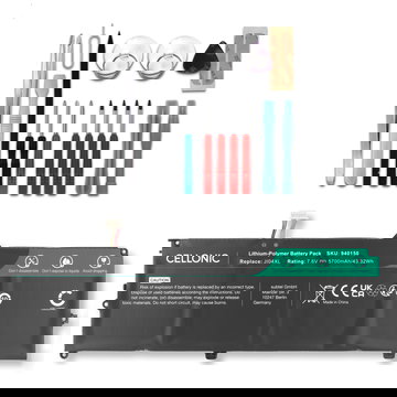 Battery for HP Elite x2 1012 G2 +Werkzeugset 7.7V 5700mAh + Tool-kit from CELLONIC