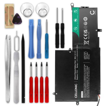 Batería para ordenador portátil HP Spectre 13-4000 series / Spectre x360 13-4000 series / Spectre Pro x360 G1/G2 + Werkzeug-Set 4800mAh 11.4V + Juego de herramientas de CELLONIC