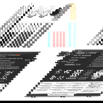 Batería Lenovo para ordenador portátil Lenovo Thinkpad E480, E485, E490, E580, E585, E590, E595, R480, R580 4100mAh 11.4V + Juego de herramientas de subtel