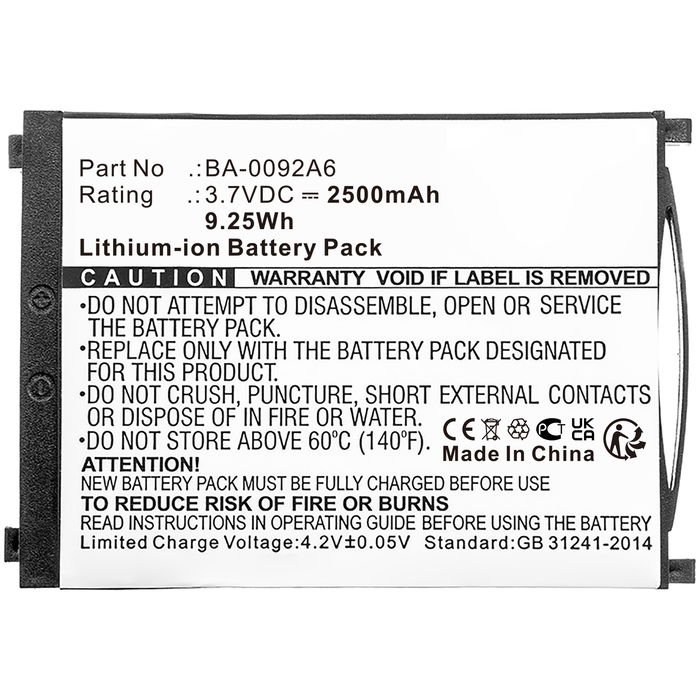 Batería para lector QR Cipherlab RS31 2500mAh 3.7V de CELLONIC