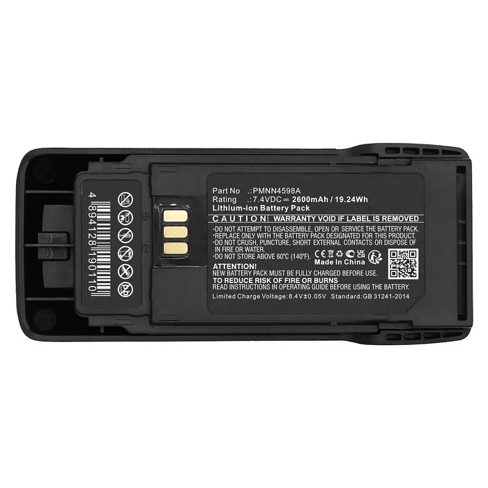 Batería para Motorola R2 (Motorola PMNN4598A, PMNN4600A) 2600mAh de CELLONIC