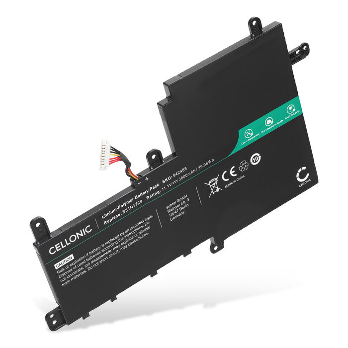 1x Batería ASUS para ordenador portátil ASUS X530, K530, Vivobook S15 S530, V530, S530, B31N1729 3600mAh 11.4V  de CELLONIC