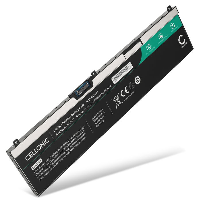 Batería HP para ordenador portátil Dell Precision 7540, 7730, 7740, 15 7530, Dell NYFJH, Dell WY9DX, 5TF10, 05R42 6000mAh 11.55V  de CELLONIC