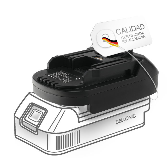Bosch 18V GBA a Makita DDA351 Adaptador de batería from Cellonic