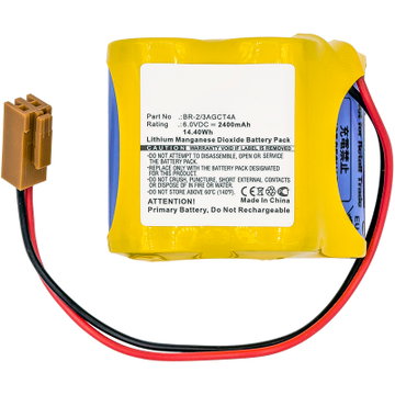 Batería para FANUC 18-T Series PLC ALPHA iSV CNC system amplifiers - BR-2 3AGCT4A / A98L-0031-0025 / A06B-6114-K504 2400mAh / 14.40Wh de CELLONIC