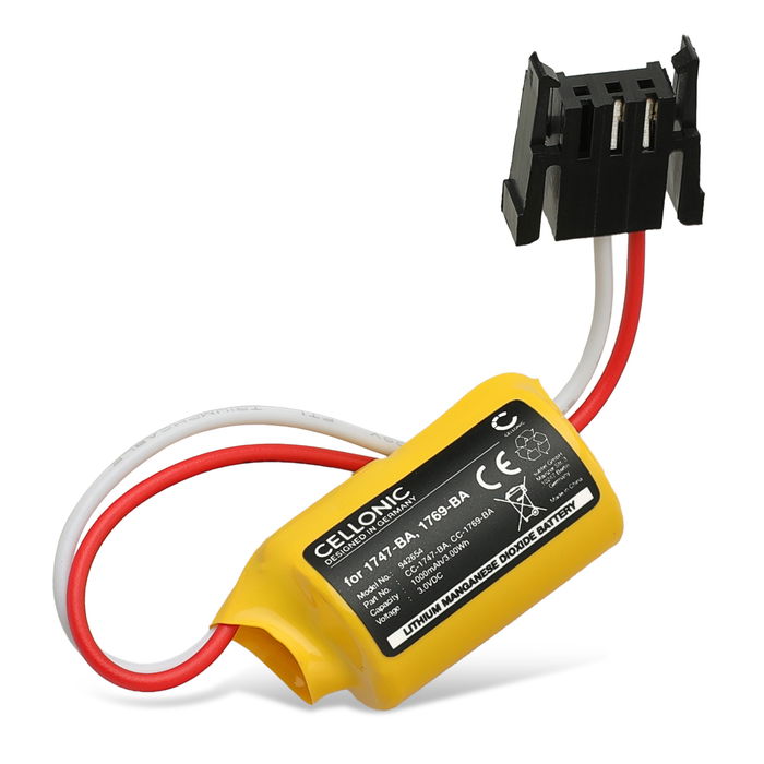 Batería para Allen Bradley PLC-2, PLC-3, PLC-4, PLC-5, CompactLogix 1769-L32E, 1769-L35E 1000mAh / 3.00Wh de CELLONIC