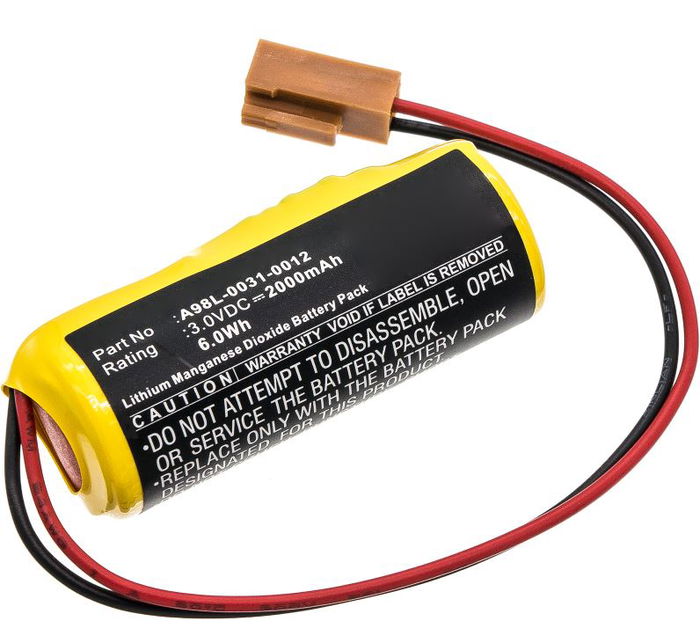 Batería para FANUC 15, 16, 18i, 20i, 21i - LX98L-0031-0012 2000mAh / 6.00Wh de CELLONIC