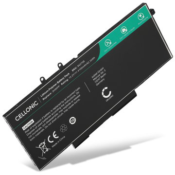 Batería Dell para ordenador portátil Dell Latitude 5410, 5510, 5401, Precision 3551, 3541, 3550, Vostro 5410, 3HWPP, 3PCVM, 401D9 4100mAh 15.2V  de CELLONIC