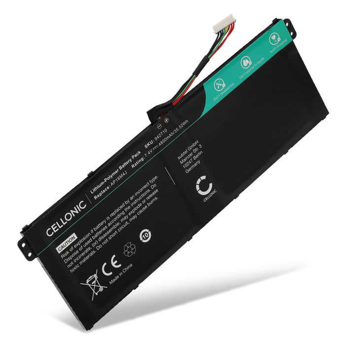 Acer AP16M5J(2ICP4/80/104) Batería 4800mAh de Cellonic