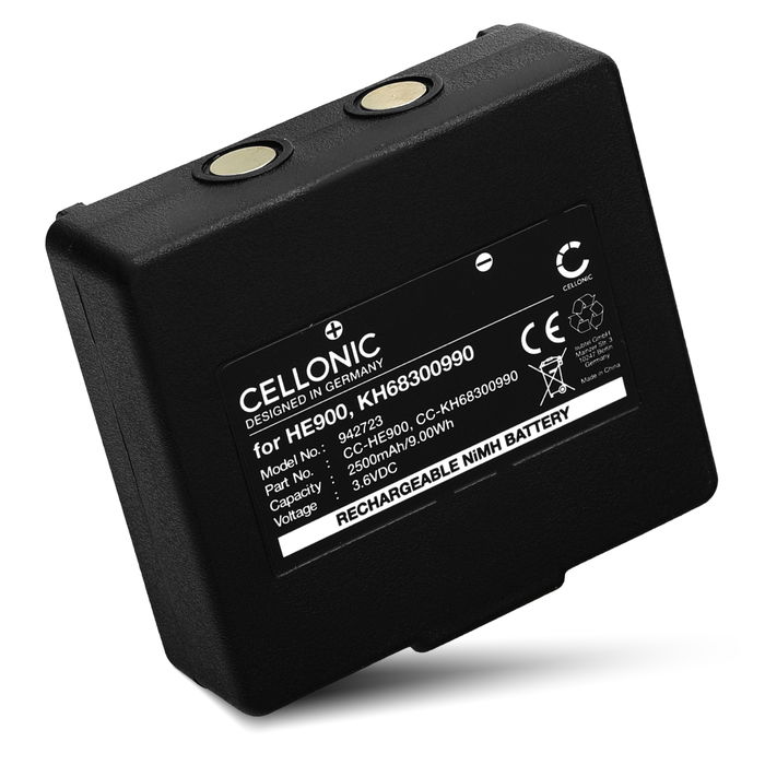 Battery for Hetronic ERGO-F, Mini-EX-IIB, NOVA-GR, S, M, L, XL, Harris P5300, P5370, P5400, P5450 2500mAh from CELLONIC