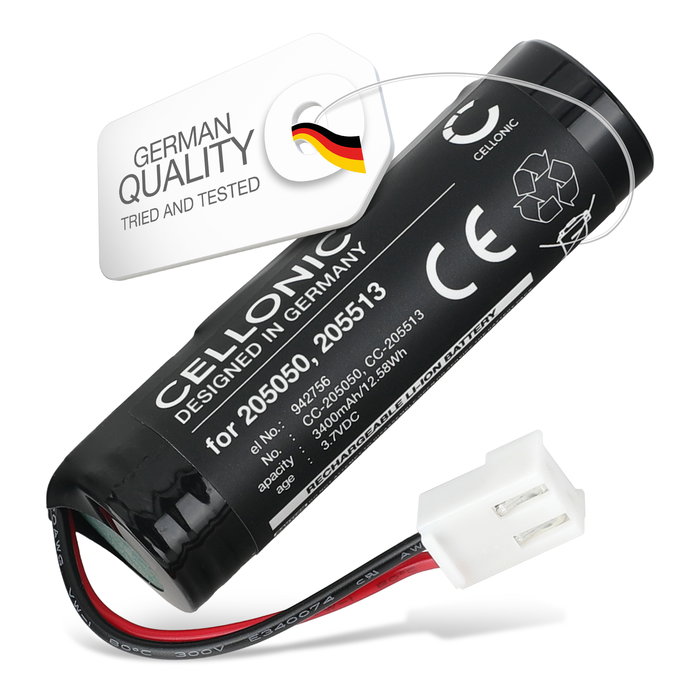 Battery for Leifheit 51000, 51113, 51114, 51002 Dry and Clean, 51000, 51113, 51002, 51114 3400mAh from CELLONIC