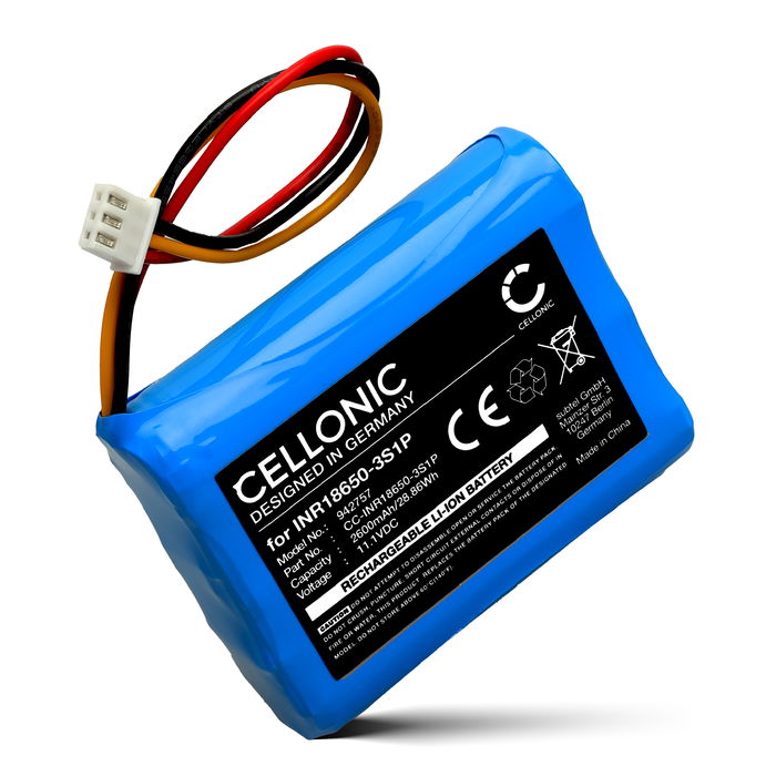 Batería para DOCKIN D Fine 1, Fine 2, Fine 2 Plus INR18650-3S1P (2600mAh, 11.1V) de CELLONIC