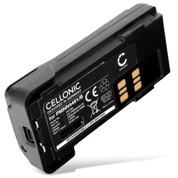 CELLONIC Batería para Motorola DP4400E, DP2400E, DP4400, DP4801E, DP2400, DP4800, DP4600E, DP4401, PMNN4491, PMNN4491B (Puerto Tipo-C) 7.4v 3350mAh Li Ion de CELLONIC