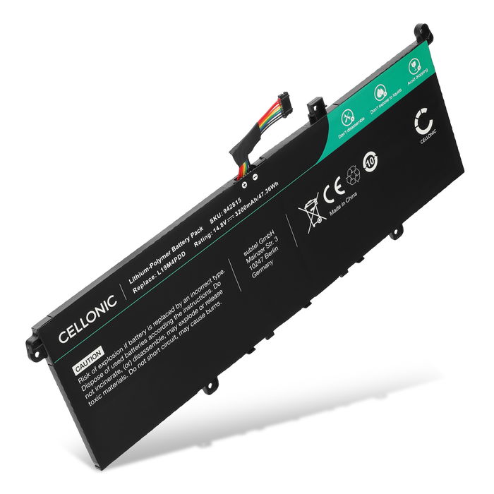 Batería Lenovo para ordenador portátil ThinkBook 13s G2 ITL, 13s G3 ACN, 13s ITL, 14s G2 ITL, Lenovo 5B10Z37621 3200mAh 14.8V  de CELLONIC