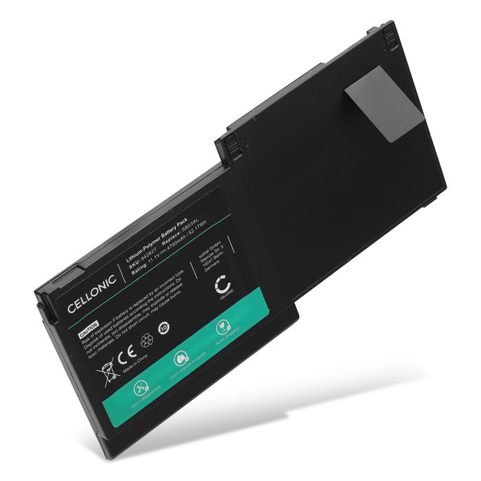 Batería Acer para ordenador portátil HP Elitebook 820 G1, 820 G2, 725 G2, 720 G2, 720 G1, 725 G1, HP SB03XL, SB03 4700mAh 11.1V  de CELLONIC
