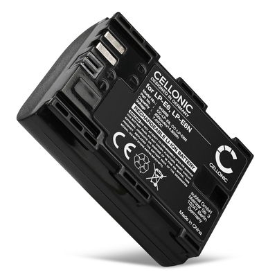 Batería LP-E6P para Canon EOS 80D, 70D, 60D, 7D, 6D, 5DS, EOS 5D Mark IV, III, II, R5 Mark II 2000mAh de CELLONIC
