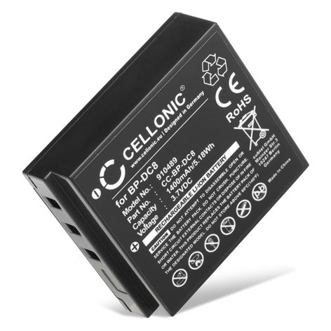 1x Batería para Cámaras Leica X1; X2; X Vario, (Typ 113); X-E (Typ 102) BP-DC8 (1400mAh, 3.6V) de CELLONIC