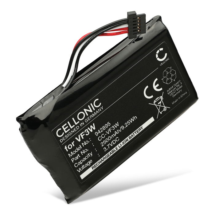Battery for TomTom Rider 550, 500, 450, 420, 410, 400, 42, 40 - 2500mAh from CELLONIC