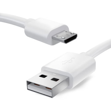 Cable USB para Nikon D7500 D5600 D3500 D3400 P1000 P600 P900 P950 W150 W300 S6900 B700 A900 - UC-E20 UC-E21 Cable de Carga y Datos Micro USB 2.0 de 1m 2A blanco PVC