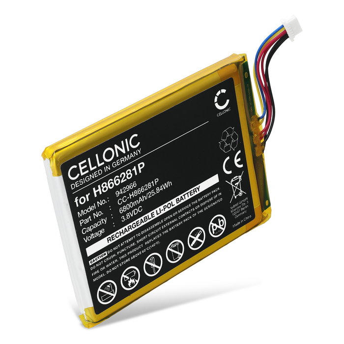 Batería para EZVIZ DP1, DP1C, DP1S 6800mAh de CELLONIC