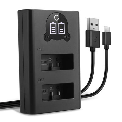 Cargador doble USB (AHDBT-1301) para GoPro HERO13 Black + 1m + Cable USB de CELLONIC