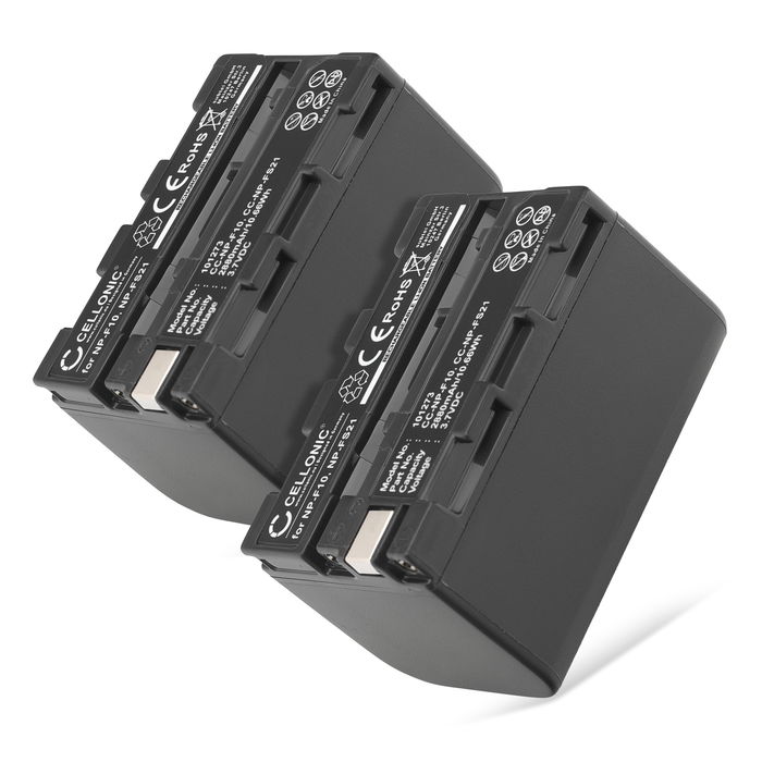 2x Batería para Sony DCR-PC1 DCR-PC2 DCR-PC3 DCR-PC4 DCR-PC5 DCR-TRV1VE / NP-FS11 NP-FS21 NP-FS31 NP-F10, -F20, NP-FS21, -FS33 (2800mAh, 3.7V) de CELLONIC