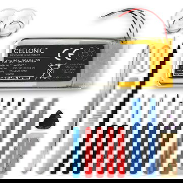 1x CELLONIC Batería Garmin para Smartwatch Garmin Forerunner 45, 45S, Swim 2, 361-00104-20 (70mAh, 3.8V) + Juego de herramientas 17pzas