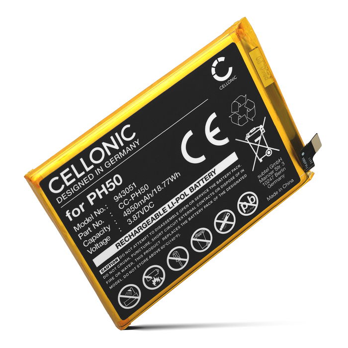 CELLONIC Recambio de Batería Motorola para Smartphone Motorola Moto G23, XT2333, XT2333-1, XT2333-2, XT2333-3, XT2333-4, XT2333-5, PH50 4850mAh 