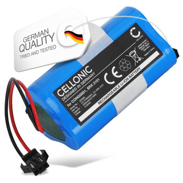 Battery for Kompatibel mit Cecotec CONGA 750 CONGA 890 Slim CONGA Slim CONGA Slim 890 CONGA Slim 890 Wet CONGA Slim Wet CONGA Wet Kompatibel mit Sencor SRV 3150OR SRV 3160TQ 2200mAh from CELLONIC