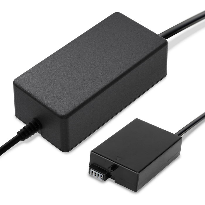 Cargador 14.8W Canon ACK-E8 con Cable Carga ca. 3m + Acoplador DC para cámaras y videocámaras, Fuente de alimentación