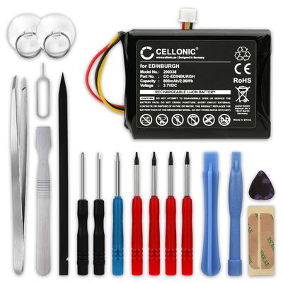 Batería para TomTom ONE XL ONE XL Europe ONE XL Regional XL 325 EDINBURGH - 800mAh 3.7V + Juego de herramientas 17pzas de subtel