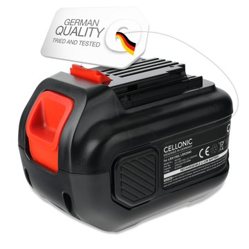 Battery for Black & Decker 60V MAX Blower, 60V MAX trimmer, CM2060C, LHT360, LHT360C, LHT360CFF 60V  Li Ion 2500mAh from CELLONIC