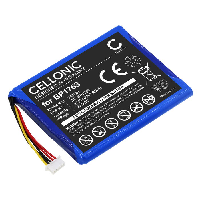 Batería para LeapFrog LF2423, VTech RM5754HD, RM5764HD, VM5254, VM5255, VM5463, VM905HD, VM909HD 2100mAh de CELLONIC