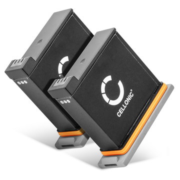 2x Batería para DJI Osmo Action Cam (CP.OS.00000020.01) DJI AB1, DJI P01, DJI PT1 AB1, P01, PT1 (1220mAh, 3.85V) de CELLONIC