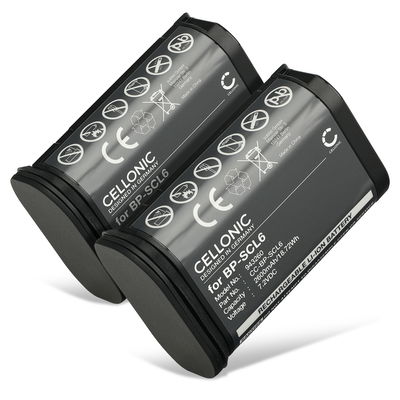 2x Batería para Leica Q2, Q3 BP-SCL6 (2600mAh, 7.2V) de CELLONIC