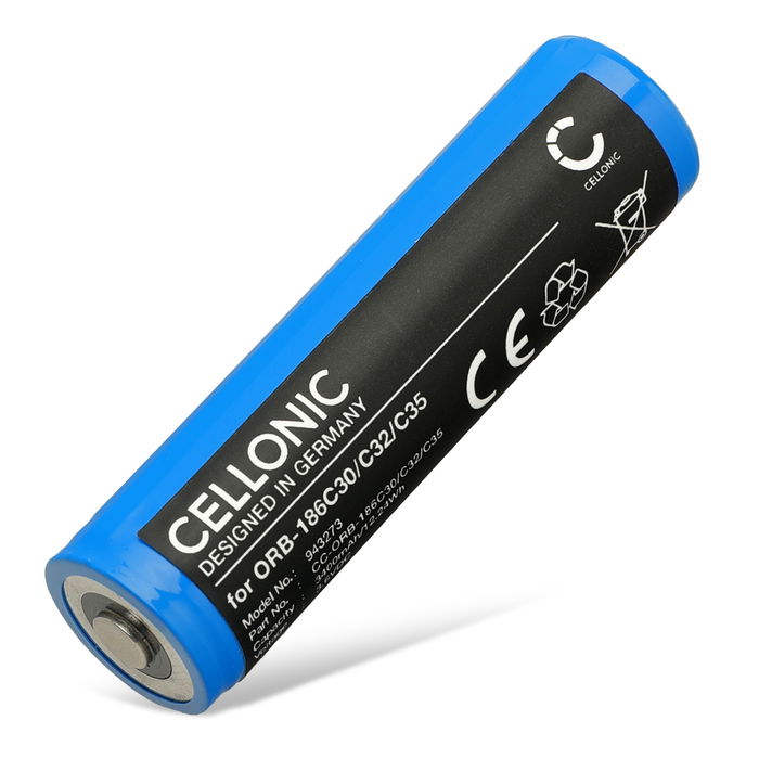 Batería para Olight Warrior Mini 2, Mini, Perun, S2R Baton II, S30R Baton II, S30R Baton III 3400mAh de CELLONIC