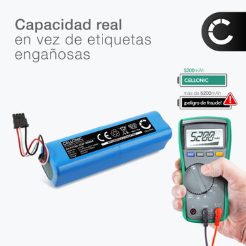 Batería para Dreame Bot L10 Prime, Bot L10s Plus, L10s Pro, L10 Prime, Xiaomi 34264, Mi Robot Vacuum-Mop 2 Ultra 5200mAh de CELLONIC