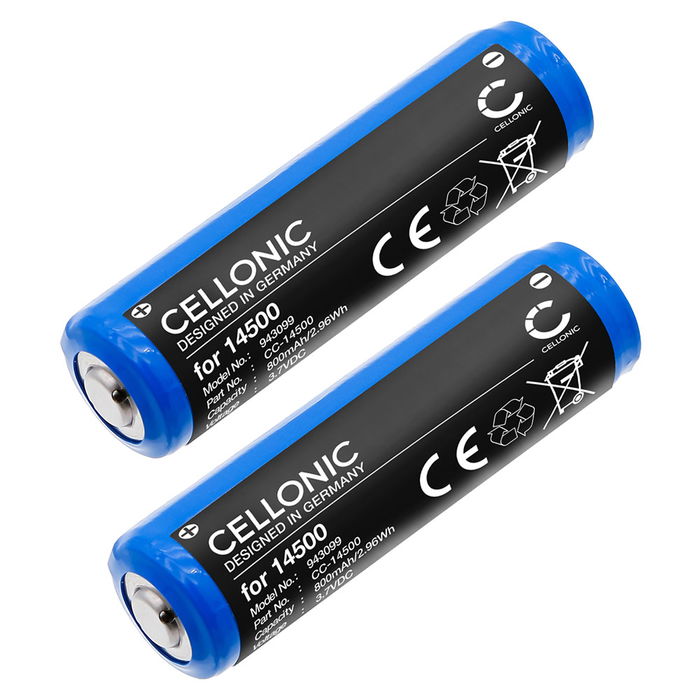 2x Batería para Ledlenser iH5R, MH4, MH5, ML4, P5R Core, P5R Work 800mAh de CELLONIC
