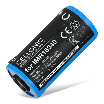 Battery for Olight Baton 3, Perun Mini, S1R Baton II 680mAh from CELLONIC