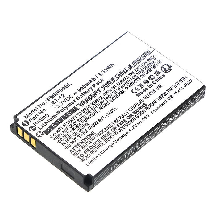 Battery for Pliant MicroCom XR, MicroCom XR900 BT-12 (900mAh, 3.7V) by CELLONIC