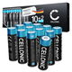 12 pcs AA Standard batteries 2900mAh
