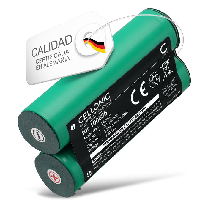 Batería para herramientas Bosch Uneo 3000mAh 7.4V Li Ion de CELLONIC