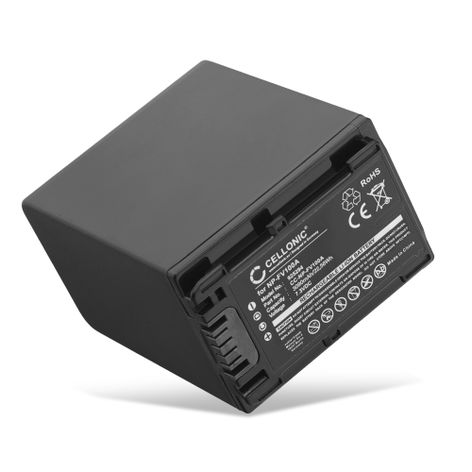 1x Batería para Cámaras Sony AX53 4K HANDYCAM FDR-AX53; DCR-PJ5; DCR-SR15 NP-FV100 NP-FV30 NP-FV50 NP-FV70 NP-FV90 (3090mAh, 7.2V) de CELLONIC