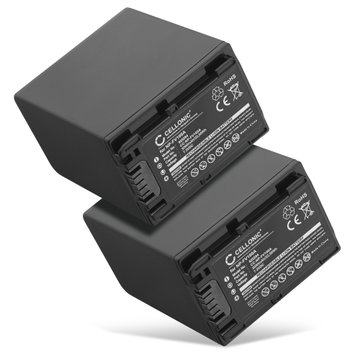 2x Batería para Sony HDR CX625, CX250, CX260, CX270, CX410, CX430, CX230, CX220, CX210 NP-FV70A NP-FV50A NP-FV30 NP-FV90 NP-FV100A (3090mAh, 7.2V) de CELLONIC
