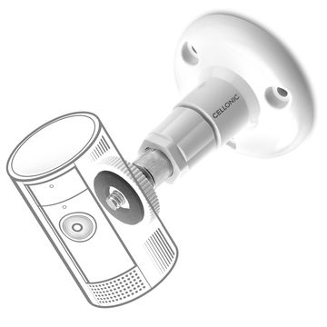 Soporte de pared con rosca de 1/4" para Arlo, Ring, Blink, Eufy, Reolink, Wyze, Zumimall – montaje para cámara de seguridad, interior y exterior
