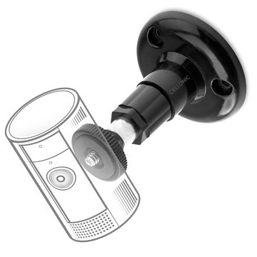 Soporte de pared con rosca de 1/4" para Arlo, Ring, Blink, Eufy, Reolink, Wyze, Zumimall – montaje para cámara de seguridad, interior y exterior